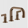 Смеситель для раковины, Gessi, Inciso, цвет-Copper Brushed PVD