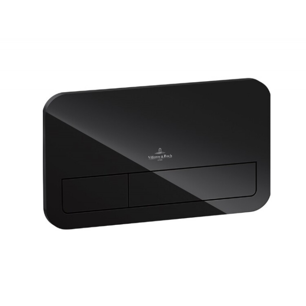 Клавиша смыва, Villeroy&Boch, ViConnect, для унитаза, шгв 269*13*161, цвет-черный глянцевый