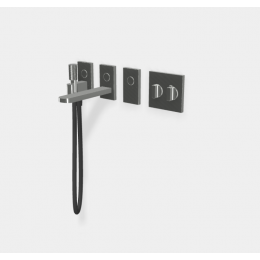 Смеситель для ванны и душа, Fima Carlo Frattini, Switch, на 3 потребителя, цвет-хром