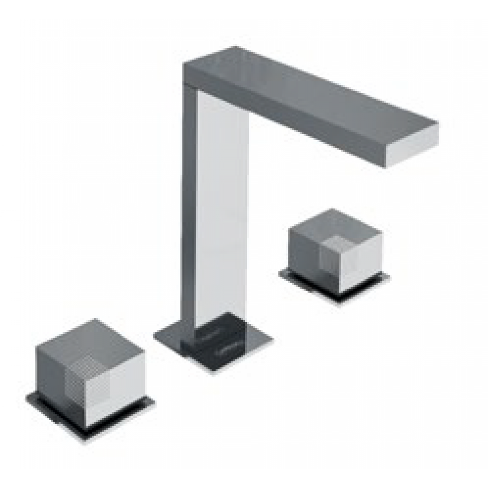 Смеситель для раковины, Carimali, OCube, цвет-металл оружейный брашированный PVD