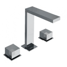 Смеситель для раковины, Carimali, OCube, цвет-металл оружейный брашированный PVD
