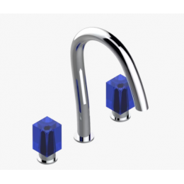 Смеситель для раковины, THG, Beyond Crystal -Blue crystal, цвет-хром