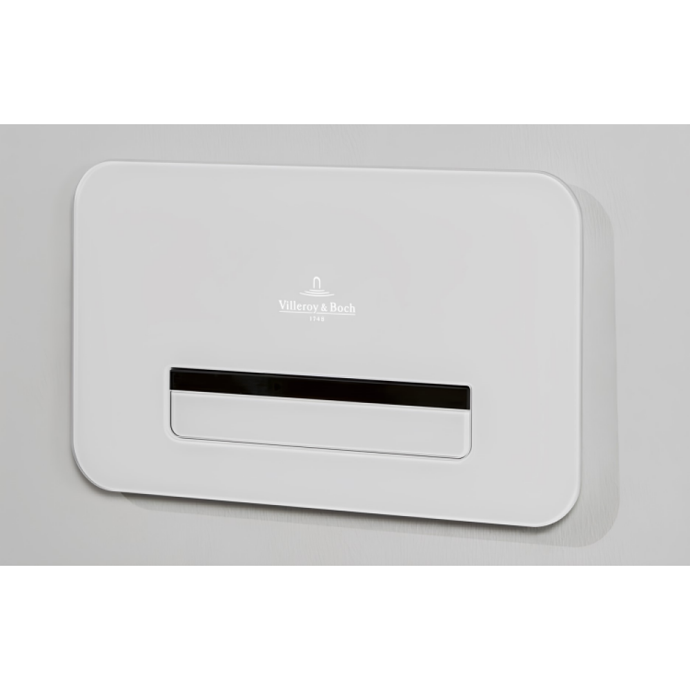 Клавиша смыва, Villeroy&Boch, ViConnect, для унитаза, шгв 269*13*161, цвет-Glass Glossy White