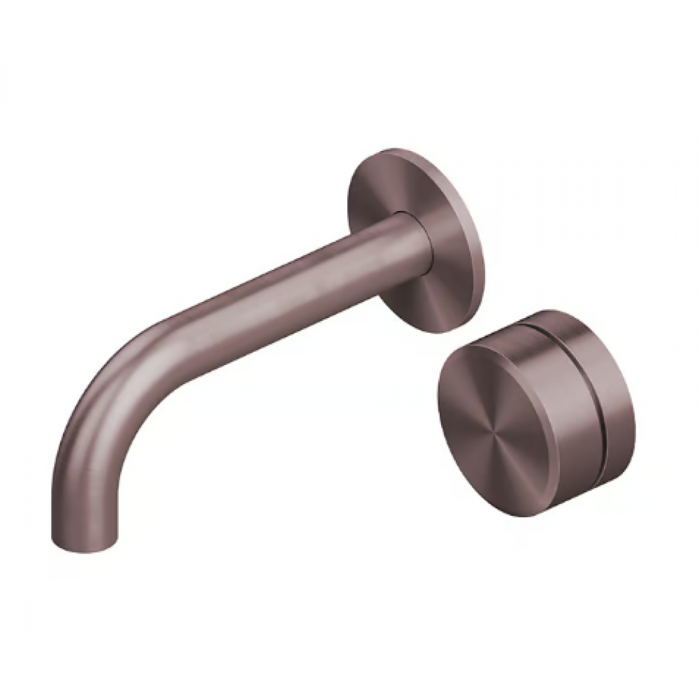 Смеситель для раковины, Quadro design, Stereo, цвет-золото розовое