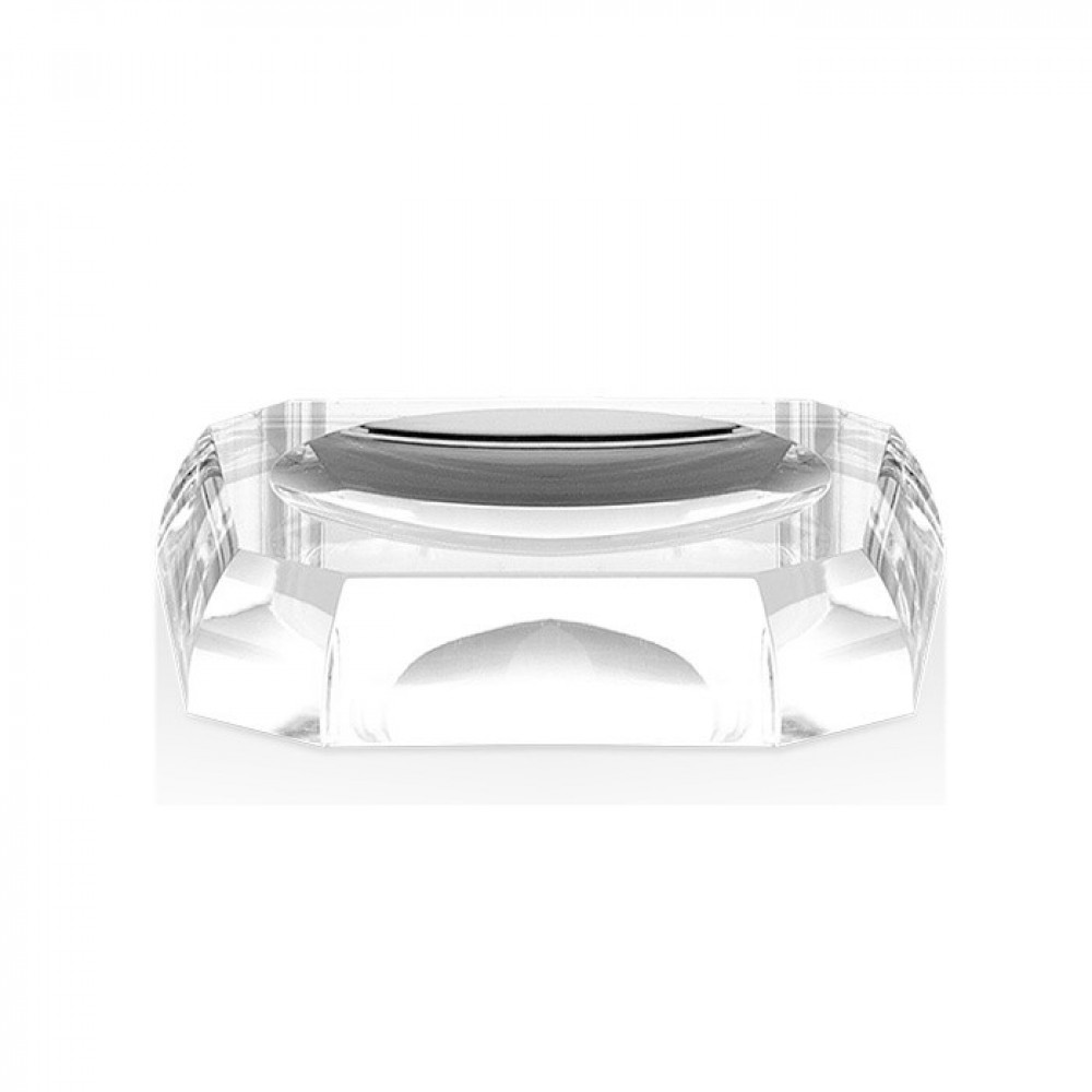 Мыльница, Decor Walther, Kristall, KR STS, шгв 120*120*25, цвет-Crystal clear