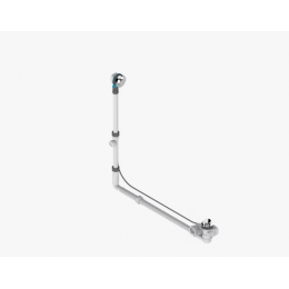 Слив-перелив, THG, West Coast Metal with lever, цвет-никель