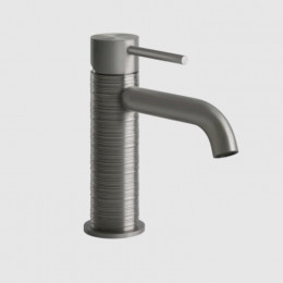Смеситель для раковины, Gessi, Trame, цвет-сталь брашированная