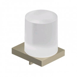 Дозатор для жидкого мыла, Kludi, VELA C, шгв 78*96*120, цвет дозатора-никель брашированный