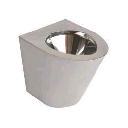 Унитаз, Nofer, напольный, шгв 355*390*540, цвет-сталь матовая