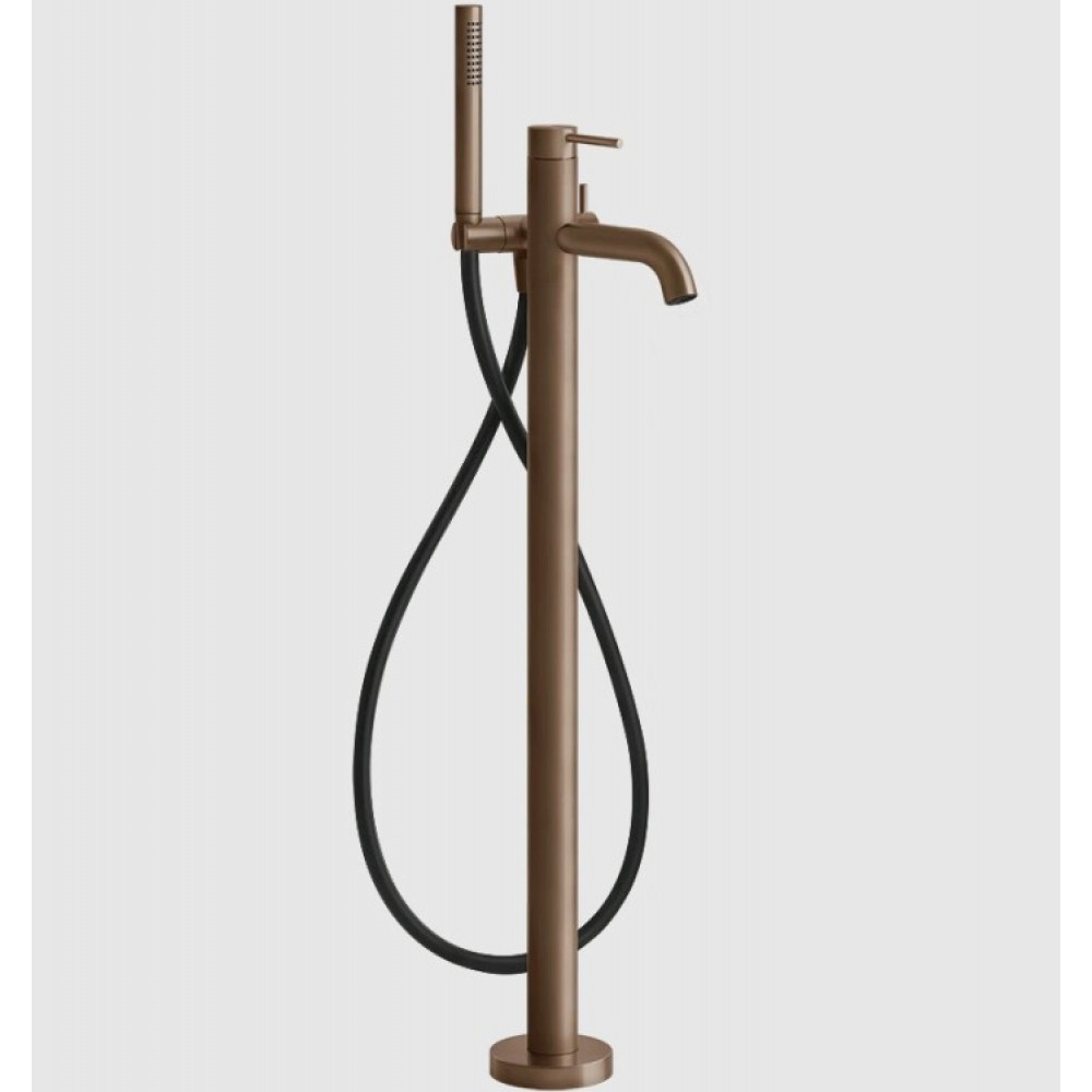 Смеситель для ванны и душа, Gessi, 316 Bath-Shower, цвет-Copper Brushed PVD