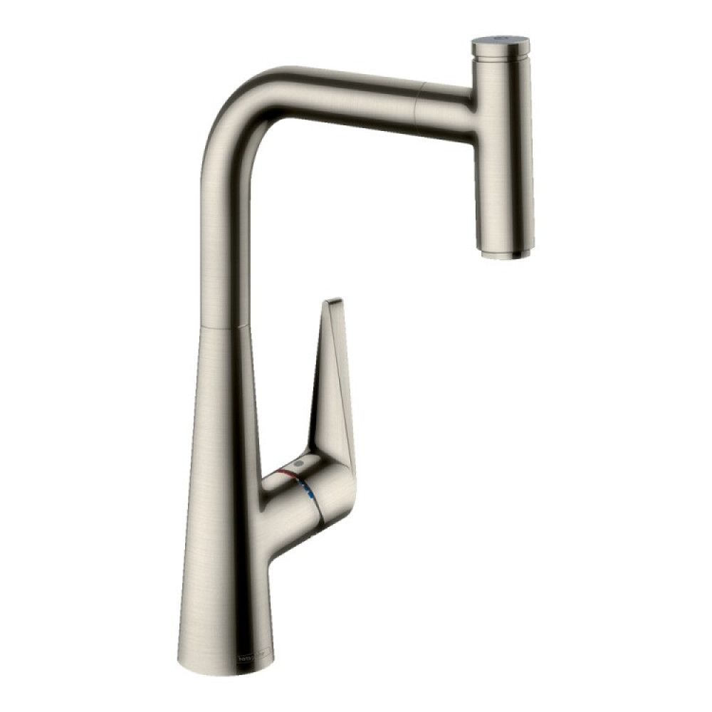 Смеситель для кухни, Hansgrohe, Talis Select M51, Eco, цвет-сталь