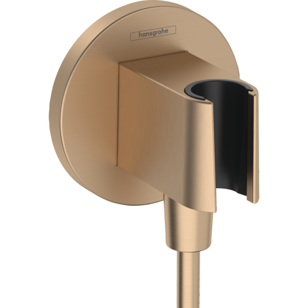 Шланговое подсоединение, Hansgrohe, Fixfit S, цвет-шлифованная бронза