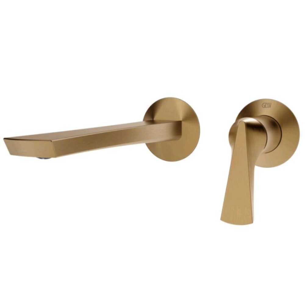 Смеситель для раковины, Gessi, Ventaglio, цвет-Warm Bronze Brushed PVD