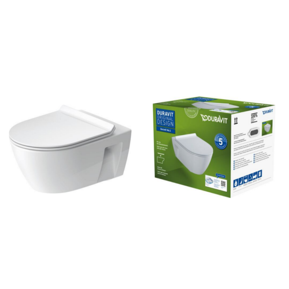 Унитаз, Duravit, подвесной, шгв 365*540*340, сиденье-в комплекте, цвет-белый