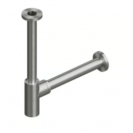 Сифон, Quadro design, Complements, 1 1/4", цвет-сталь брашированная