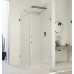 Дверь, Huppe, Solva Minimal, шв 700*2000, петли-справа, черный матовый, цвет стекла-прозрачный