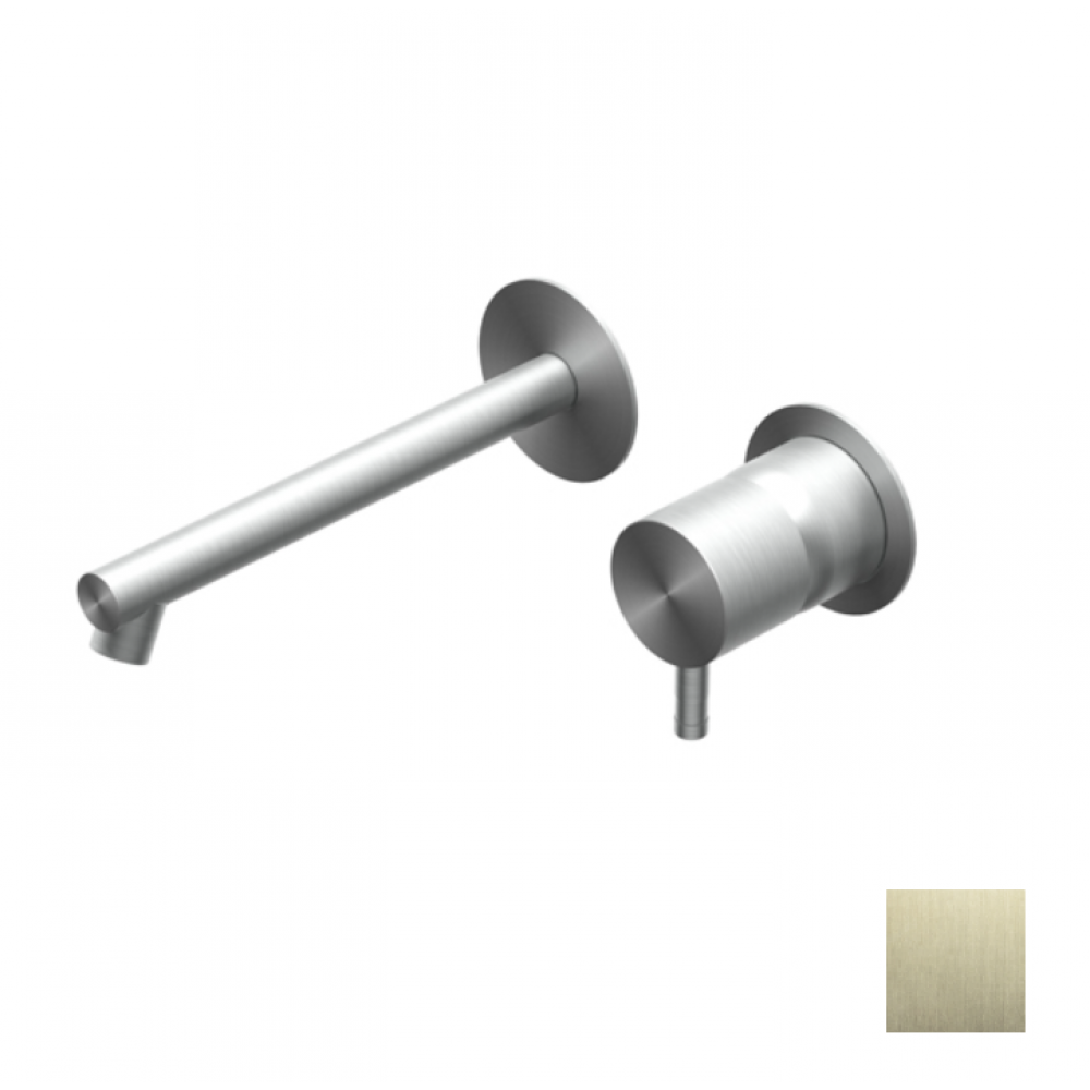 Смеситель для раковины, Ritmonio, Diametro35 Inox, цвет-Brushed Champagne Stainless Steel PVD