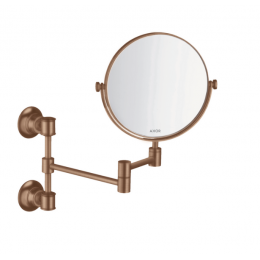 Косметическое зеркало, Axor, Axor Montreux, без подсветки, цвет-шлифованное красное золото
