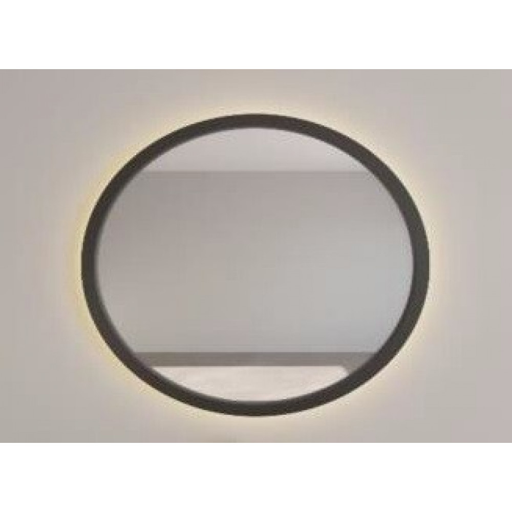 Зеркало, MOBO, Compass, круглое, шгв 1000*36*1000, с подсветкой, тач. колько, цвет рамы-Graphite black