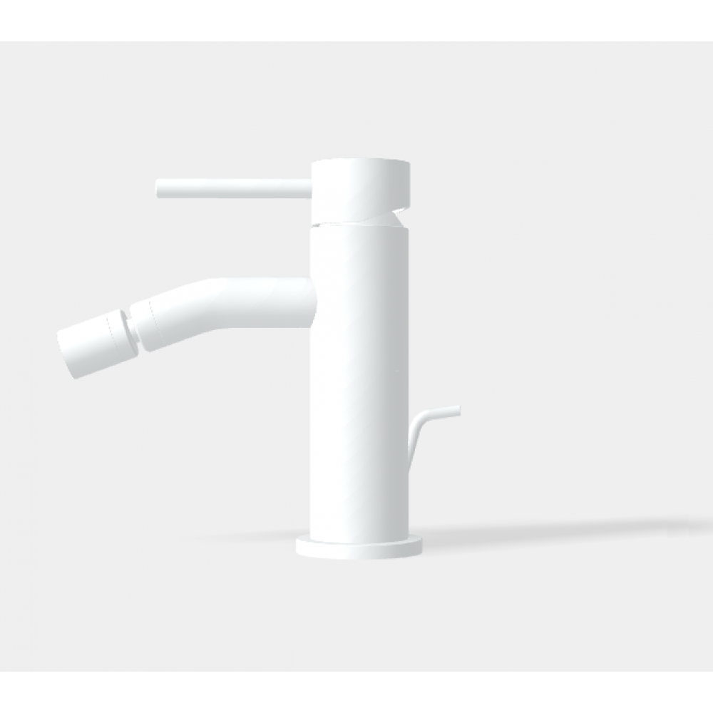 Смеситель для биде, Fima Carlo Frattini, Spillo Up, цвет-белый матовый