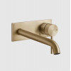 Смеситель для раковины, Gessi, 316 Intreccio, цвет-Warm Bronze Brushed PVD