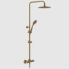 Душевая стойка, Gessi, Minimalistic shower, цвет-Antique Brass