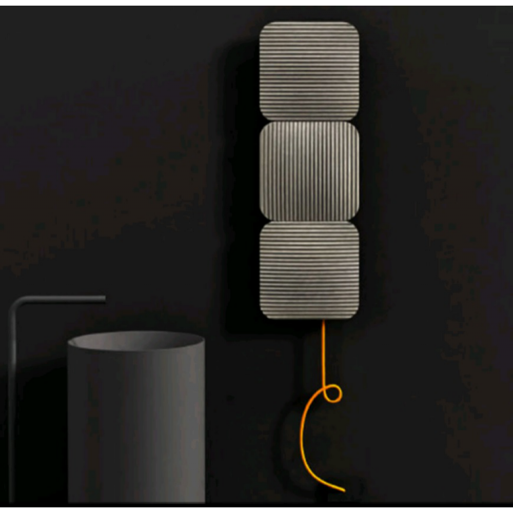 Полотенцесушитель, Antrax, Lana V, шгв 330*94*990, с кабелем, нижнее по центру, цвет-Grigio Sabbia