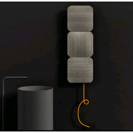 Полотенцесушитель, Antrax, Lana V, шгв 330*94*990, с кабелем, нижнее по центру, цвет-Grigio Sabbia