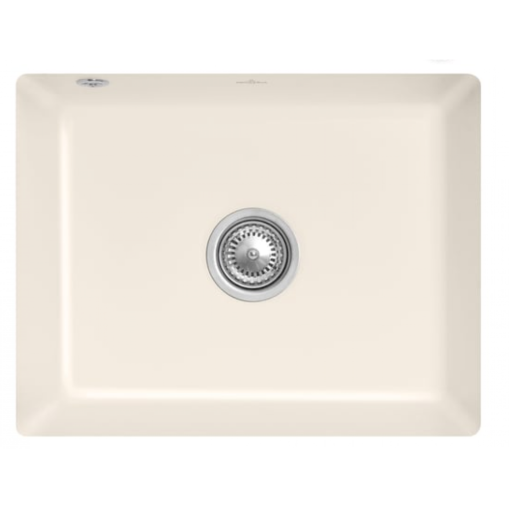 Мойка, Villeroy&Boch, Subway 60 SU, отверстия для смесителя-отсутствуют, CeramicPlu, шгв 545*440*213, цвет-Crema