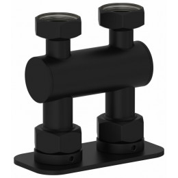 Модуль, Сунержа, прямой EU50, для отопительных приборов, цвет-чёрный матовый