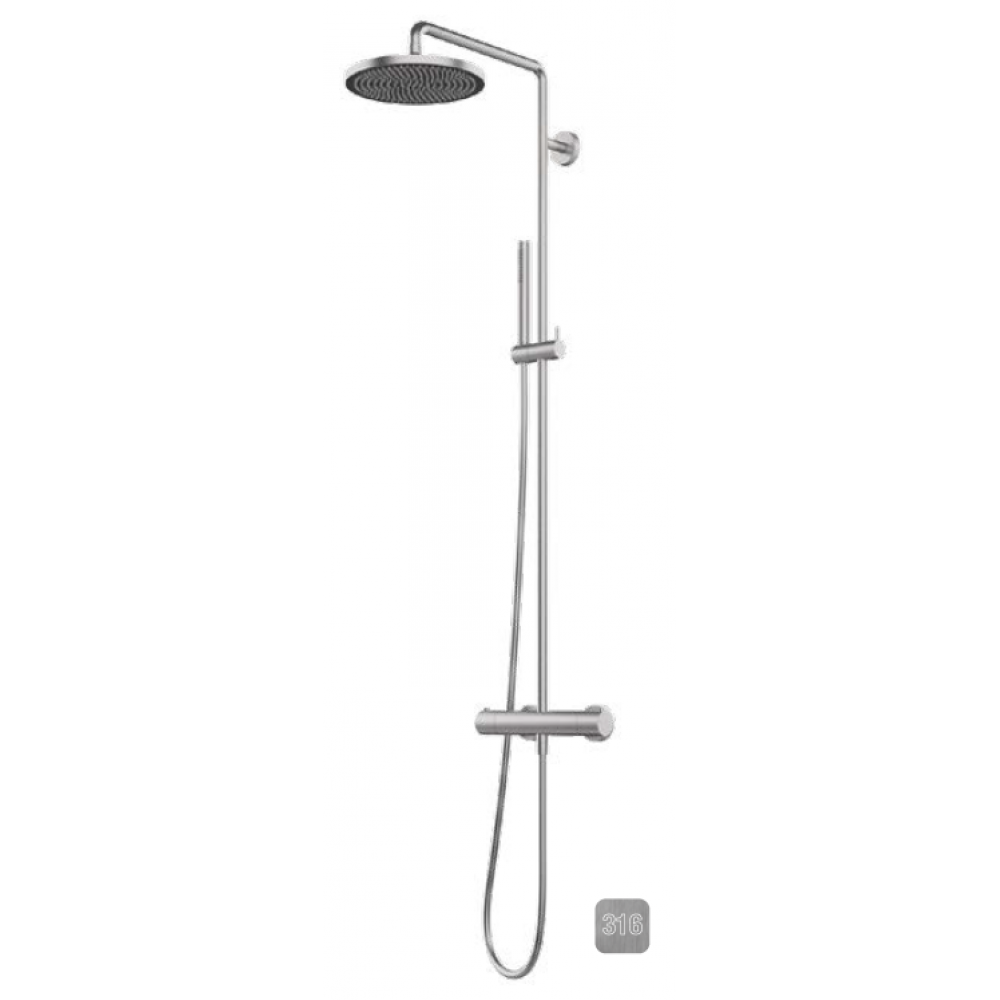 Душевая стойка, Almar, 316 Stalnless Steel, цвет-нержавеющая сталь AISI 316 (Товар заказной, возврату не подлежит)