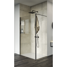 [НЕСТАНДАРТ] Душевая перегородка, Huppe, One, шв 920*2100, блестящее серебро, цвет стекла-прозрачный
