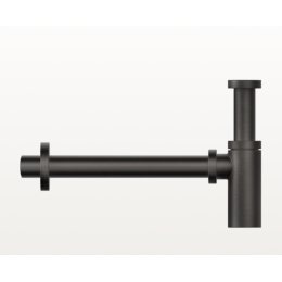Сифон, Gessi, Technical Accessories, для раковины, округлый, 1 1/4", цвет-Black Metal Brushed PVD