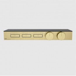 Смеситель для душа, Gessi, HI-FI, на 3 потребителя, цвет-Brushed Brass PVD