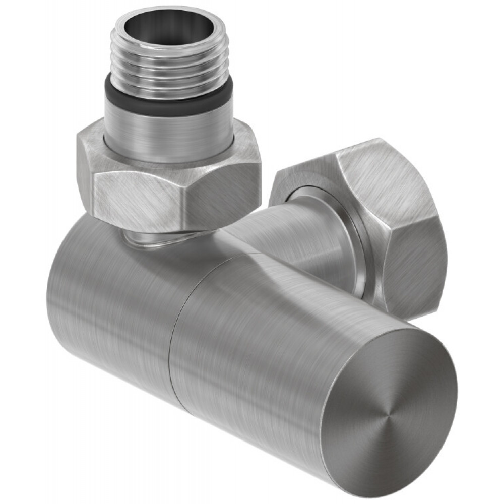 Вентиль, Сунержа, 3D, G 1/2" НР х G 3/4" НГ, левый, цилиндр, цвет-сатин