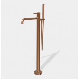 Смеситель для ванны и душа, Fima Carlo Frattini, Spillo Up, цвет-бронза брашированная янтарная