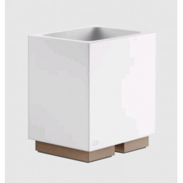 Стакан, Gessi, Rettangolo, шгв 105*85*126.5, цвет-белый/Copper Brushed PVD