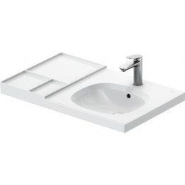 Раковина, Duravit, Aurena, шгв 800*500*190, отверстия для смесителя-1, HygieneGlaze, цвет-белый