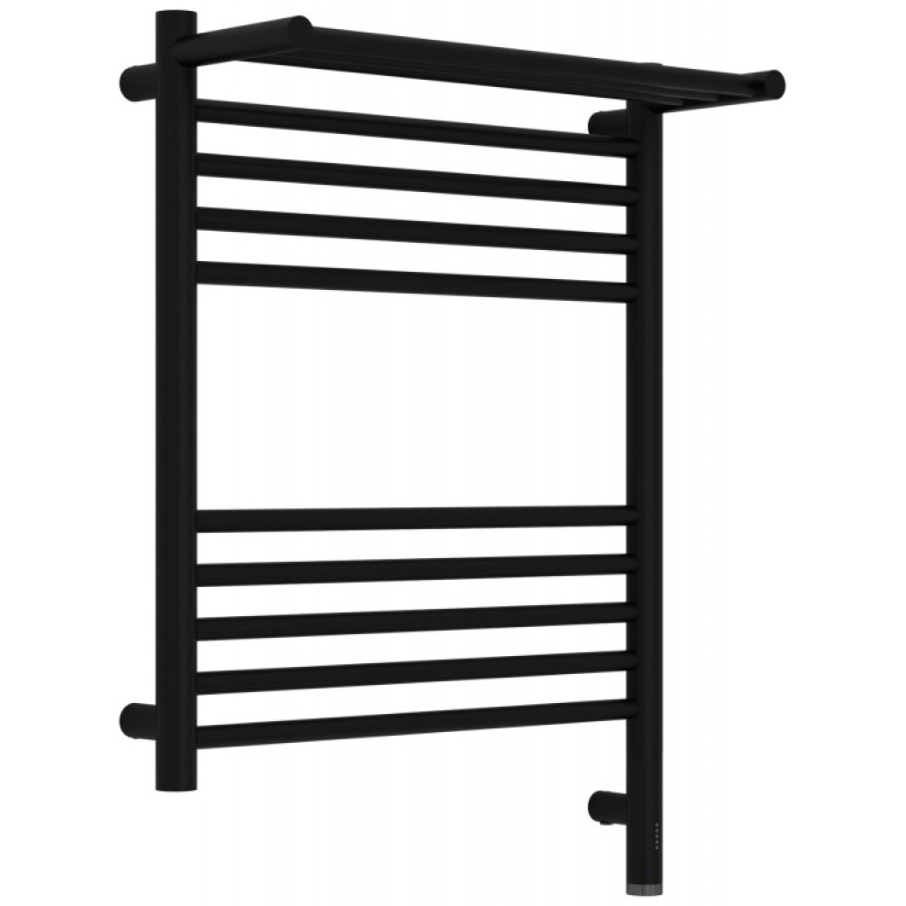Полотенцесушитель, Сунержа, Богема 3.1, с 1 полкой, шгв 532*215*724, нижнее справа, МЭМ, цвет-чёрный матовый