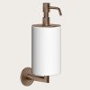 Дозатор для жидкого мыла, Gessi, шгв 75*128*243, цвет дозатора-Copper Brushed PVD/белый