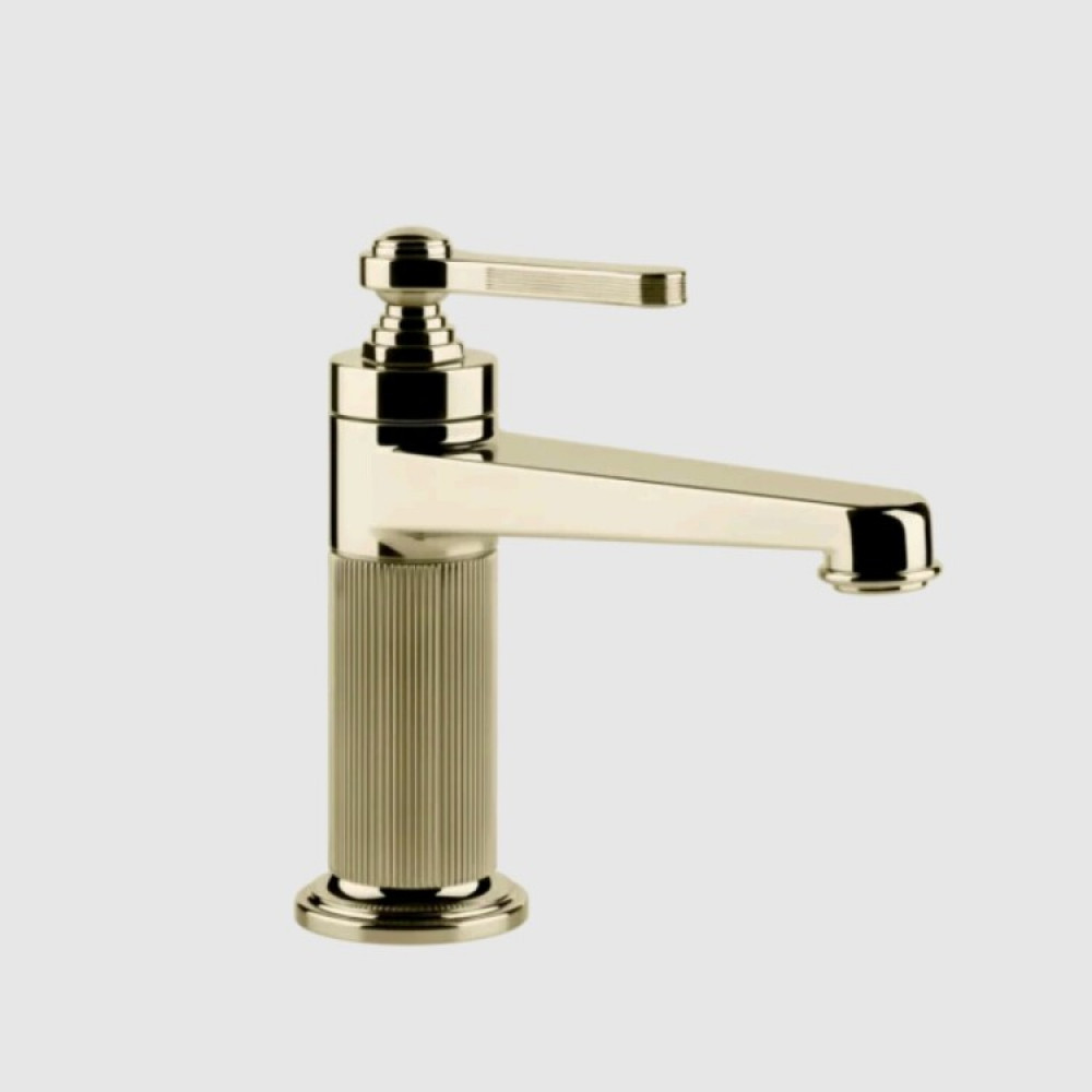 Смеситель для раковины, Gessi, VENTI20, цвет-Brass PVD