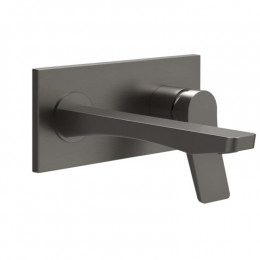 Смеситель для раковины, Gessi, Rilievo, цвет-Black Metal Brushed PVD