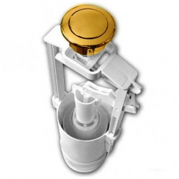 Механизм смыва, Artceram, Hermitage, для бачка для унитаза, со средней трубой, цвет-золото (ПРОДАЕТСЯ ТОЛЬКО В КОМПЛЕКТЕ С ОСНОВНЫМ ИЗДЕЛИЕМ)