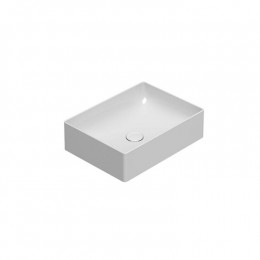 Раковина, Globo, T-EDGE, шгв 500*370*140, отверстия для смесителя-отсутствуют, цвет-белый