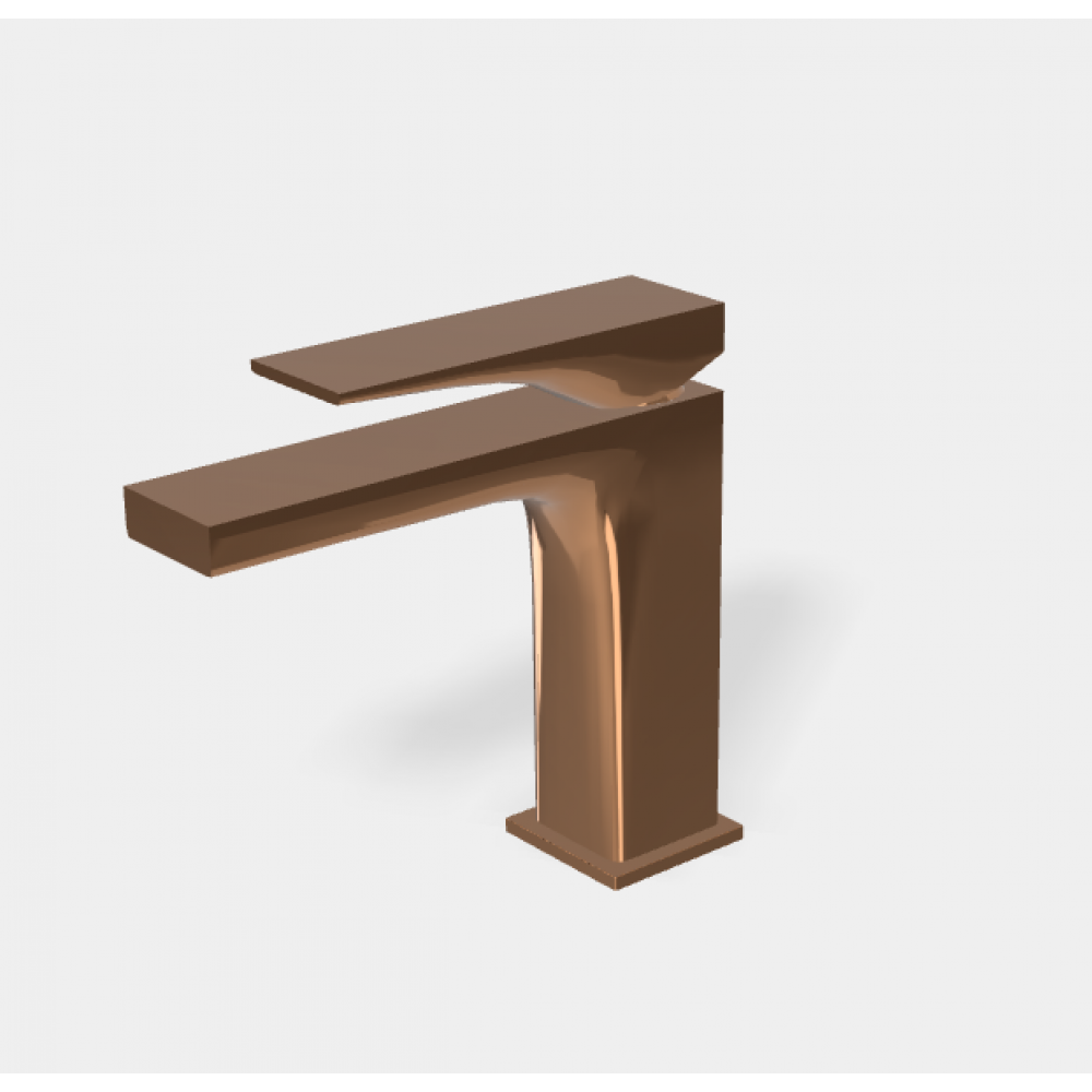 Смеситель для раковины, Fima Carlo Frattini, Zeta, цвет-бронза янтарная