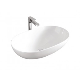 Раковина, Artceram, La Ciotola, шгв 705*440*200, отверстия для смесителя-отсутствуют, цвет-Glossy White