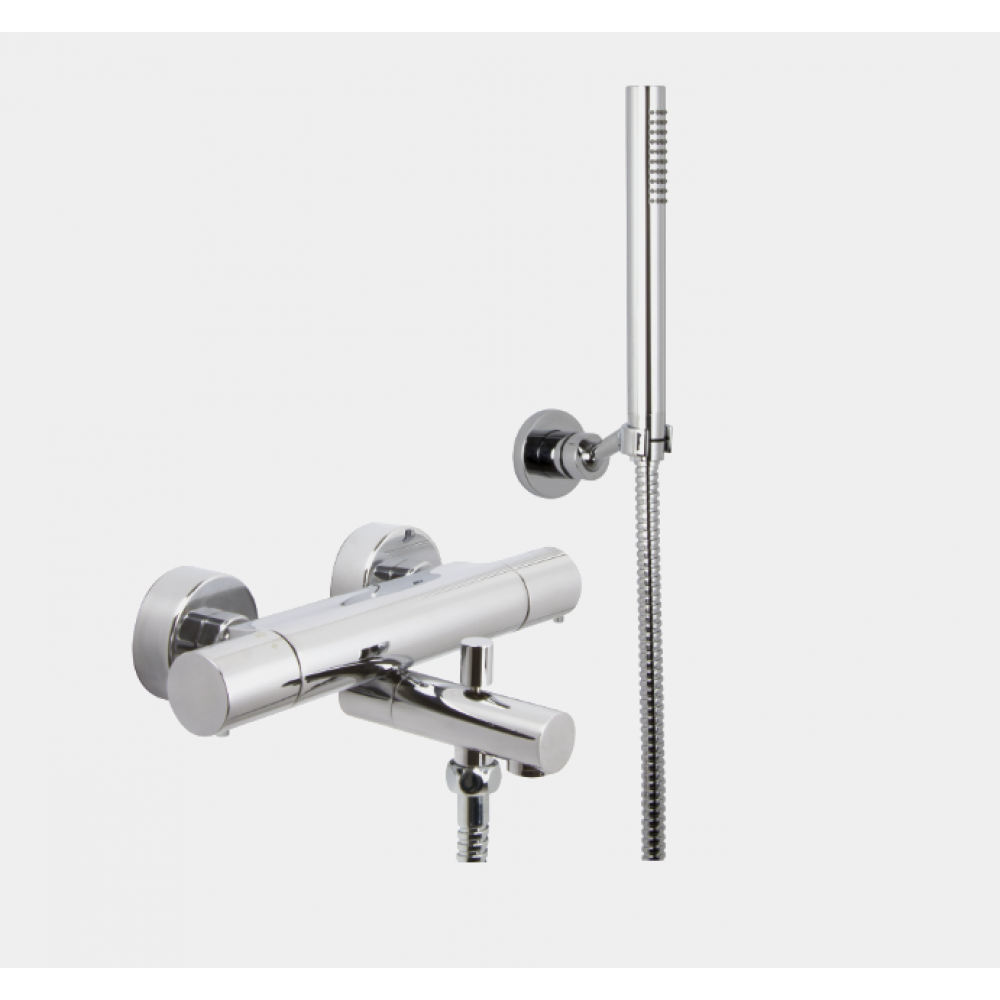 Смеситель для ванны и душа, Fima Carlo Frattini, Fimatherm, цвет-золото брашированное