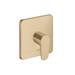 Смеситель для душа, Hansgrohe, Axor Citterio M, цвет-шлифованная бронза