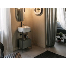 Консоль, Scarabeo, Laila, для раковины, шгв 440*390*775, цвет-Black Matt