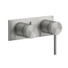 Смеситель для душа, Gessi, 316 Bath-Shower, на 2 потребителя, цвет-Steel Brushed